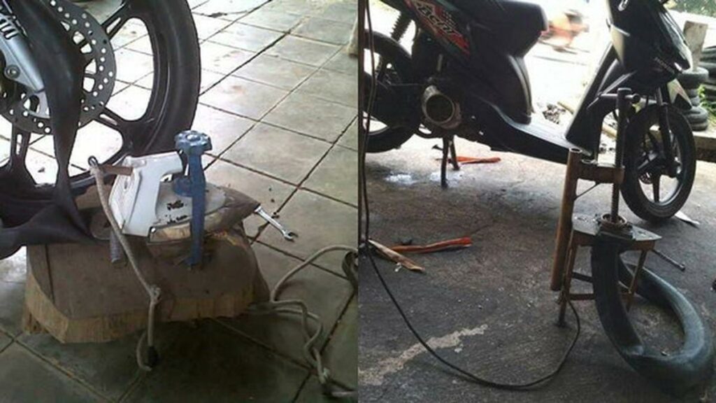 Gambar Tambal Ban Motor: Solusi Cepat untuk Kerusakan Ban Anda - Motor